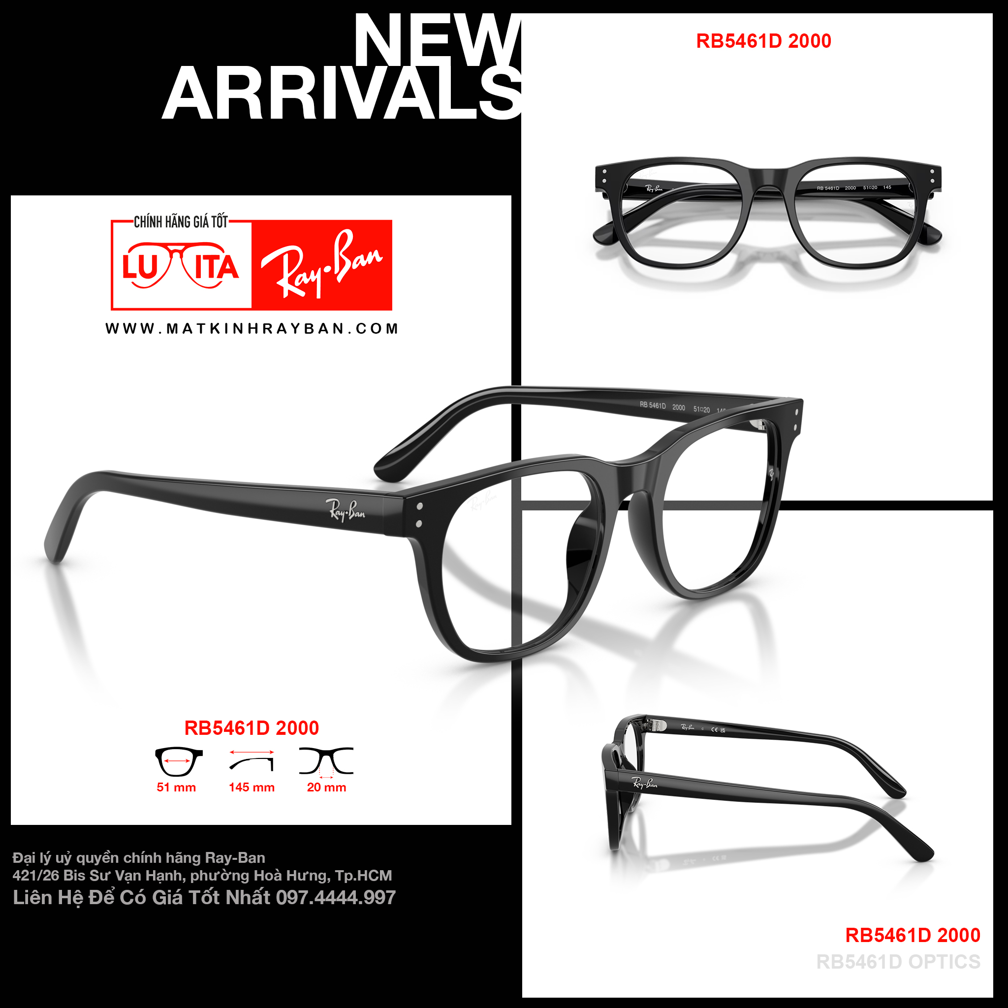 Mắt Kính RayBan • Đại lý uỷ quyền chính hãng!